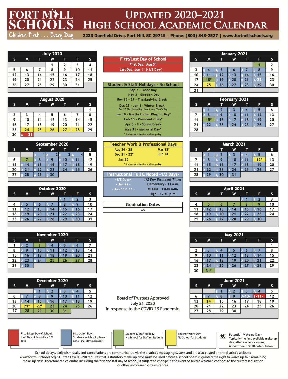 a-b-calendars-are-released-for-elementary-middle-high-schools-in-fort-mill-take-a-look